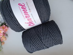 Anthracite cotton cord 4 mm