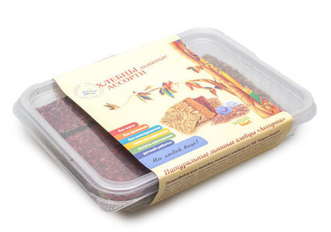 Хлебцы  льняные ассорти, 100г