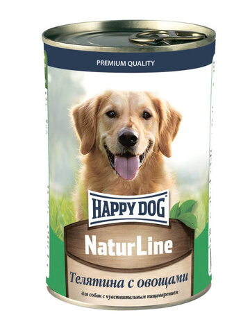 Консервы для собак Happy Dog NatureLine (Телятина с овощами)