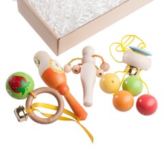 Набор погремушек Весенний в подарочной коробке Вальда