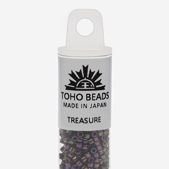 Японский бисер TOHO Treasure (№85), металлизированный, непрозрачный глянцевый