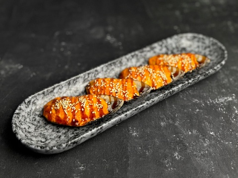 Мидии под острым соусом