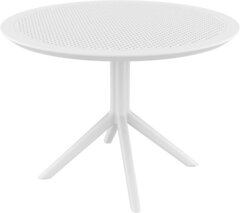 Стол пластиковый обеденный Siesta Contract Sky Table Ø105, белый