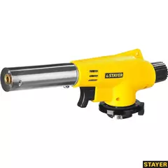 STAYER MaxTerm MG 100, 1300°C, газовая горелка с пьезоподжигом на баллон с цанговым соединением (55584)