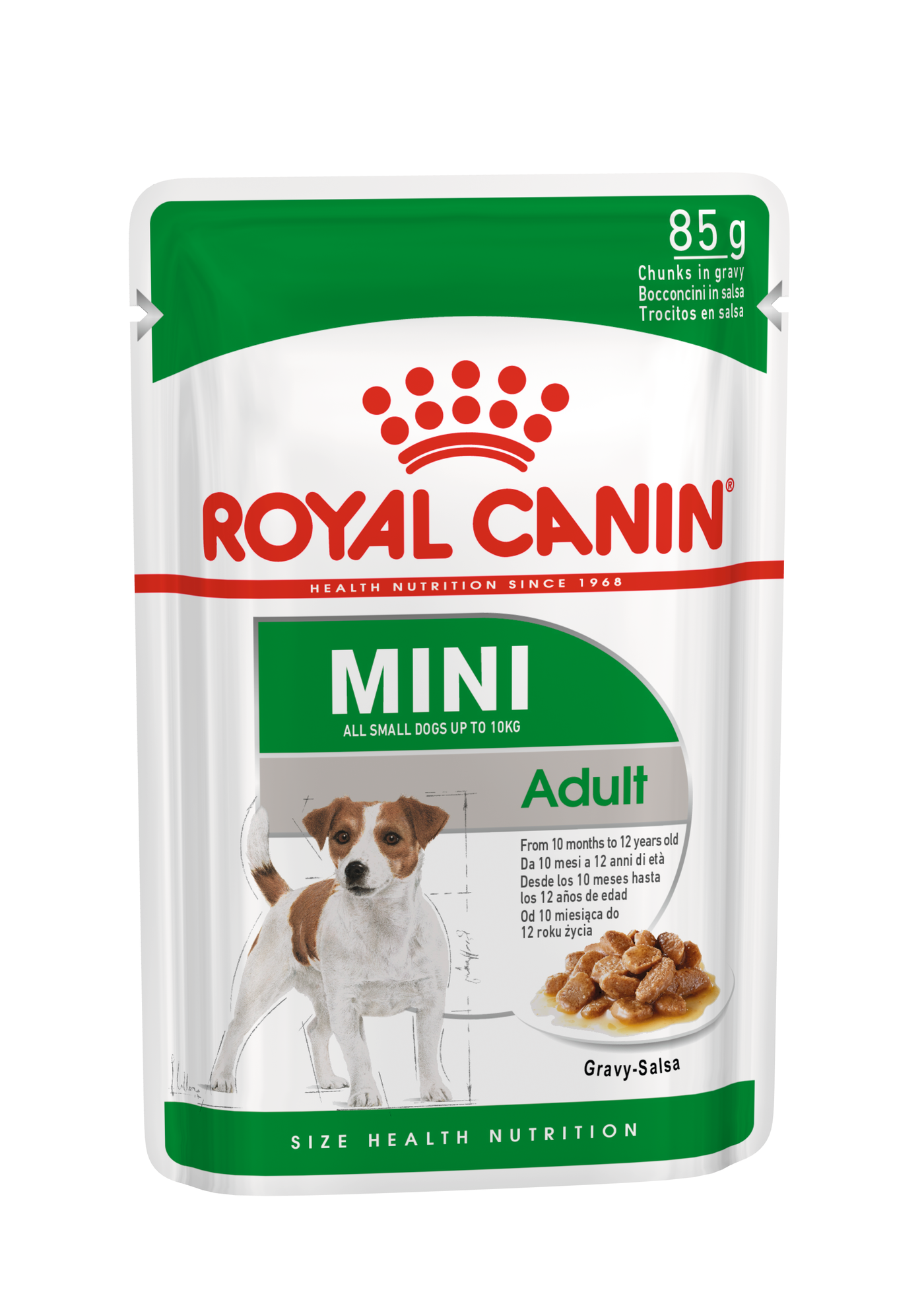 Влажный корм для собак Royal Canin Mini Adult в соусе 0,085 кг - купить по  выгодной цене | Хрустик