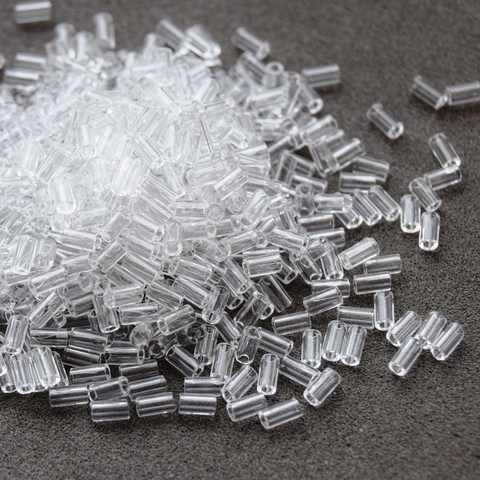 Стеклярус Тохо 3 мм 0001 прозрачный