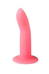 Розовый, светящийся в темноте стимулятор Light Keeper - 13,3 см. - 