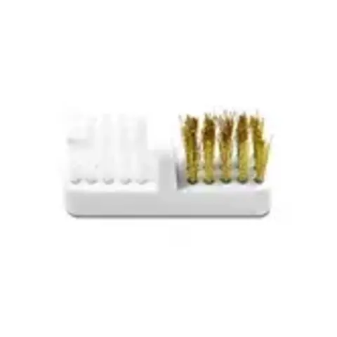 Щетка для чистки фрез двойная, настольная с клеевой основой Patrisa Nail M122