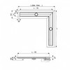 Душевой лоток угловой 90 TECE TECEdrainline 610900