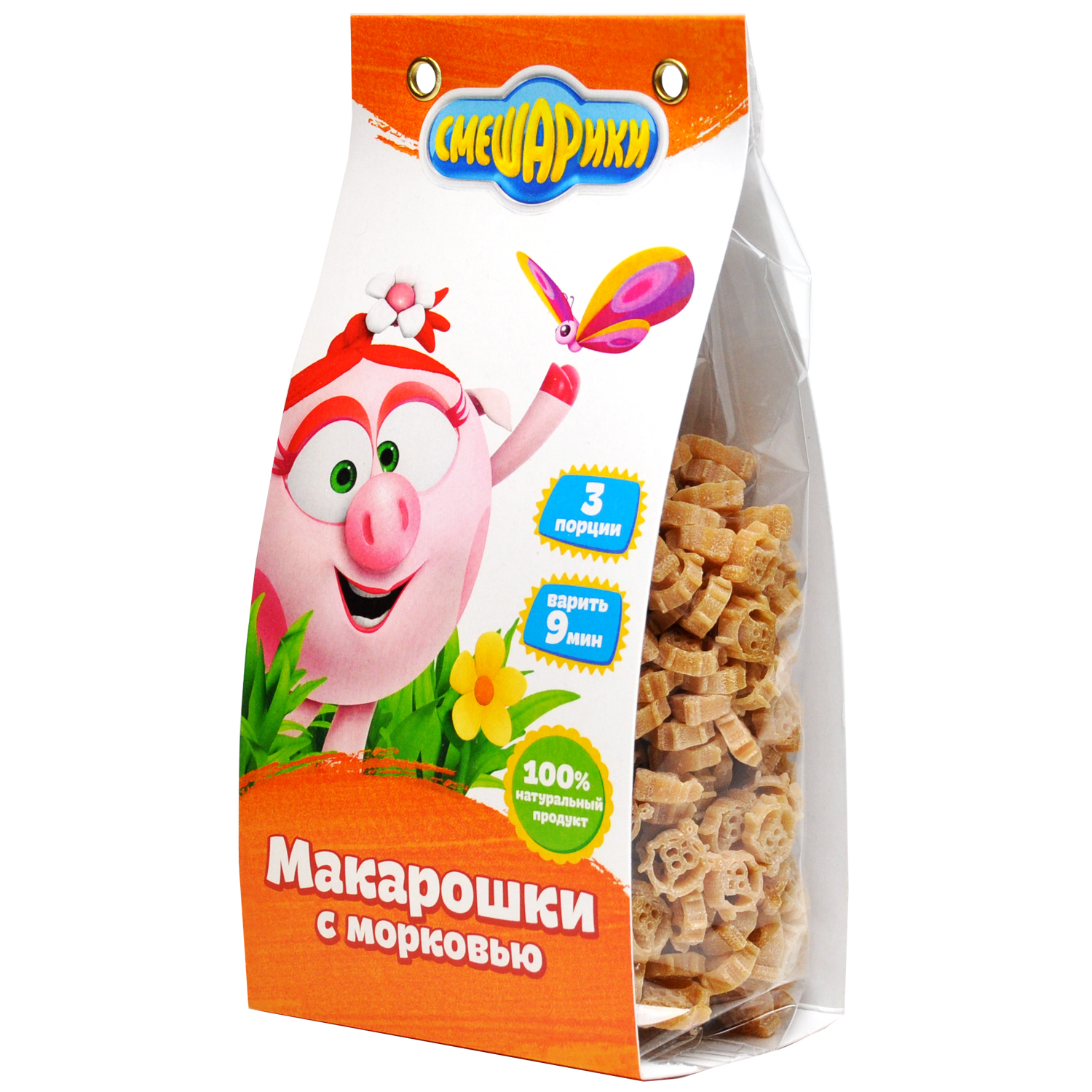 Макарошки с Морковью СМЕШАРИКИ 250 гр