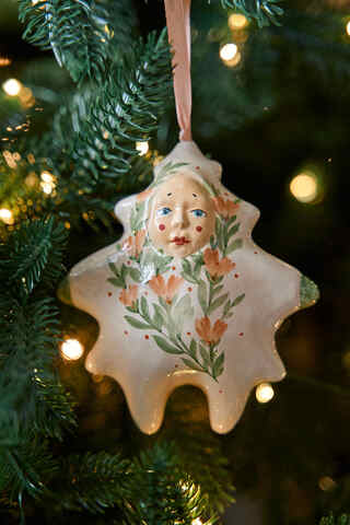 Керамическая елочная игрушка с Байкала серии 