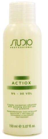 Studio Professiona Кремообразная окислительная эмульсия 9% ActiOx 150мл линии Studio Professional, с экстрактом женьшеня и рисовыми протеинами (Kapous)