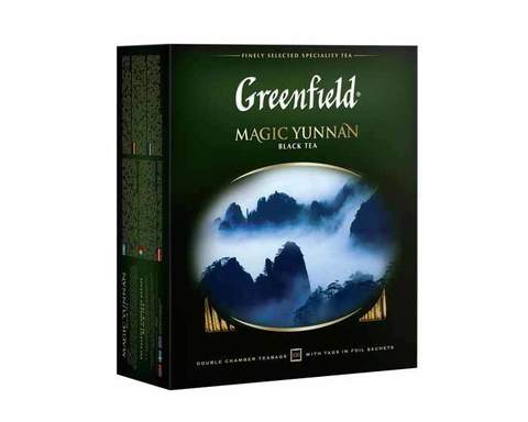 Чай черный в пакетиках Greenfield Magic Yunnan, 100 пак/уп