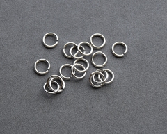 Соединительные колечки 5 мм, покрытие родий