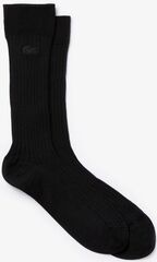 Носки теннисные Lacoste Men's Ribbed Cotton Blend Socks - 1 para/black
