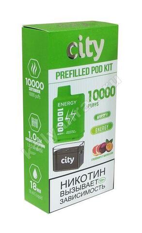 City Energy POD Kit Грейпфрут Маракуйя 10000 затяжек