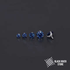 Cubic Zirconia Sapphire Blue