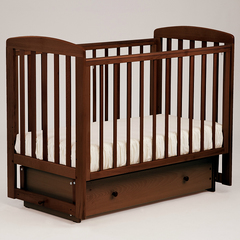 АБ 16.2.  "Ромашка" кровать  детская маятн  поперечн (темный орех)