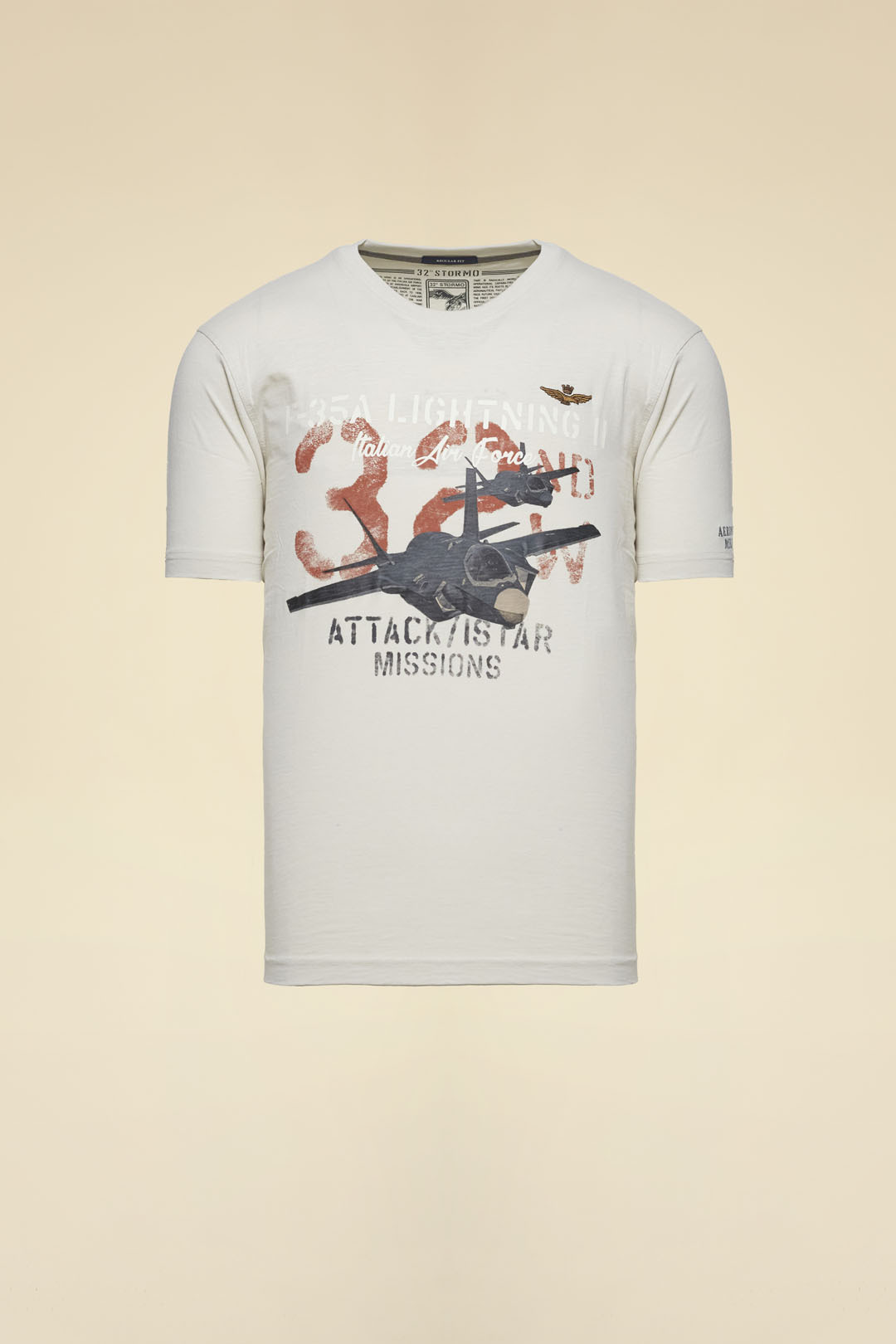 Aeronautica Militare Marrone Cotton Men's T-Shirt main image 1