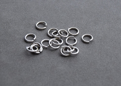 Соединительные колечки 5 мм, покрытие родий