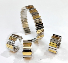 Набор SITY из 3х изделий (браслет+серьги+кольцо)