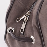 Сумка Саломея 501 эко-замша серый шоколад