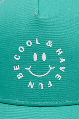 кепка  для мальчика  ТК 80098/малахитово-зеленый,белый