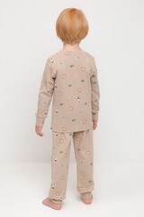 пижама  для мальчика  К 1552/темно-бежевый,зоопарк