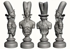 Силиконовый молд Шахматная фигура № 2 Король Египет ( большая)