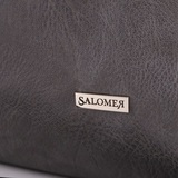 Сумка Саломея 373 македония серый + черный