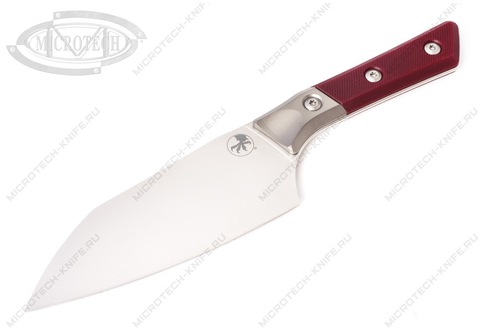 Нож Microtech Kitchen Santoku Bolster Merlot G-10 3200B-10MR 