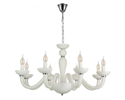 Подвесная люстра Newport ARLETTE 8648/С chrome mat.white, М0071701