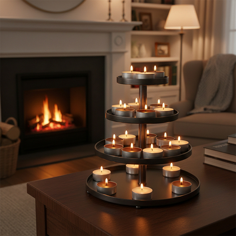 Набор ароматических свечей Selja, 12 свечей, парафин/ароматизатор ваниль