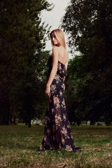 Платье с воланом короткая подкладка