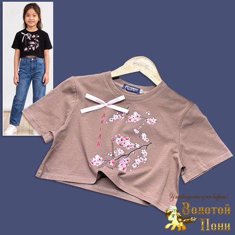 Футболка кроп-топ д (8-11) 260331-LT2604