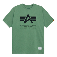 Футболка Alpha Industries Relaxed Coordinates Tee Moss (Зеленый)