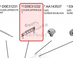 Ricoh D0E31232 Cover:upper:exit original