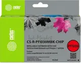 Картридж перезаправляемый струйный Cactus CS-R-PFI030MBK-CHIP черный матовый (55мл) для Canon imagePROGRAF TA-20/30/TM-240/340