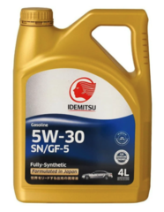 Синтетическое моторное масло IDEMITSU 5W-30 SN/GF-5, 4 л