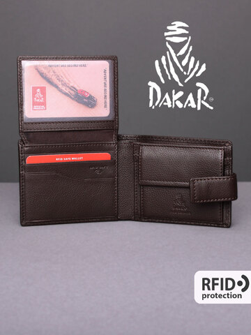 DKB1103R Castanho - Портмоне Dakar с RFID защитой