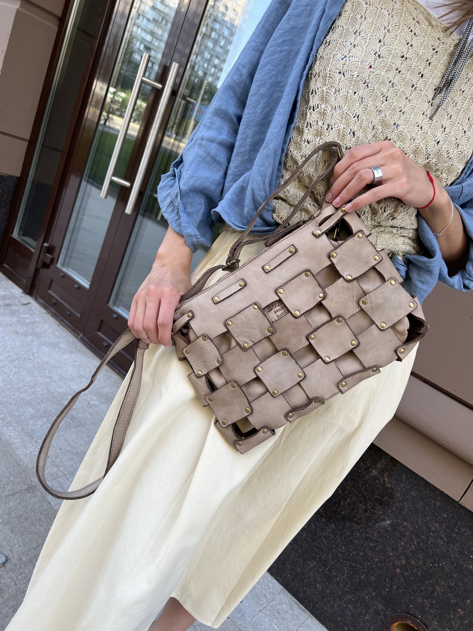 Clutch, UNO VINTAGE, ADE (taupe)