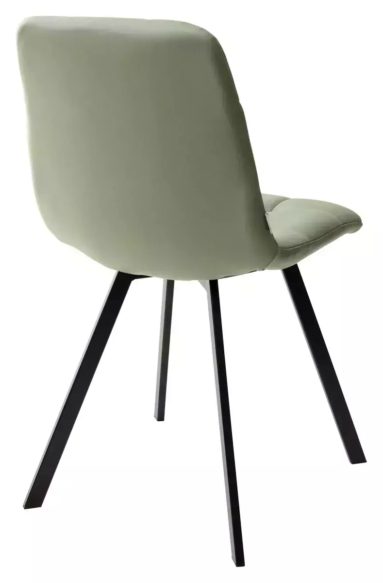 Стул CHILLI SQUARE HK017-15 серо-зеленый, PU/ черный каркас М-City