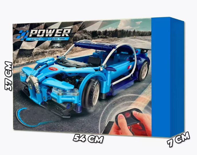 Конструктор Bugatti Blue на Р/У 501 деталь