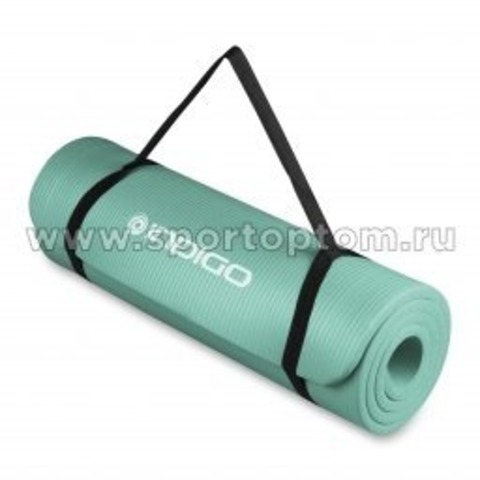 Коврик для йоги и фитнеса INDIGO NBR 173*61*1,5 см Салатовый