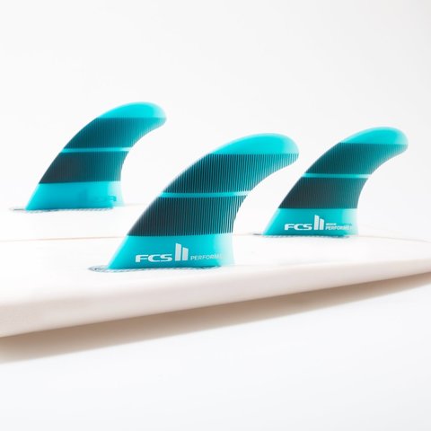 Плавники FCS II Performer Neo Glass Tri Fins Teal Gradient Large