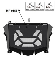 Вынос радиатора (черный) для Baltmotors SMC Jumbo 2011- STORM MP 0156 V1