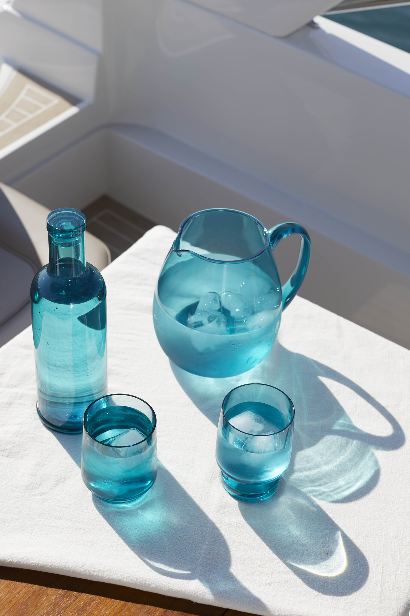 WINE GLASS BAHAMAS, TURQUOISE, SET 6 PC