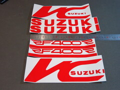 Наклейки Suzuki RF400 красные