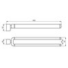 Ideal Standard A9138AA СНЯТ IS     A9138AA Softmood Держатель для полотенца двойной (рога) L=500 мм