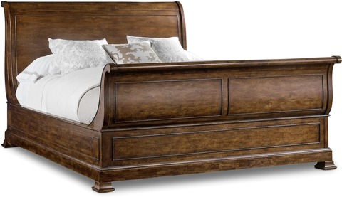 Hooker Furniture Bedroom Archivist King Sleigh Bed w/Sleigh Footboard